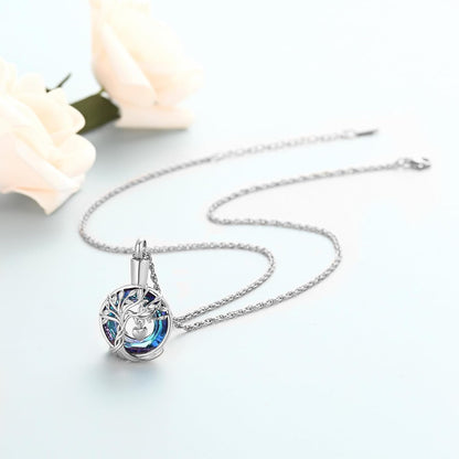 Tree of Life Cremation Urn Ashes Necklace for Women Men