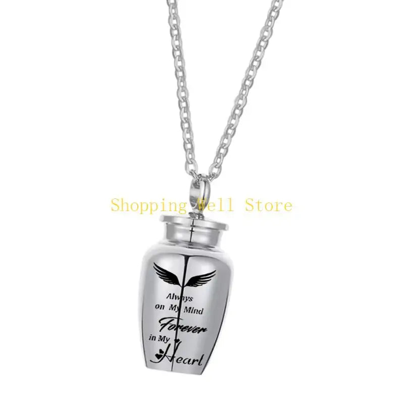 KX4B Pet Cremation Jewelry for Dog/Cats Ashes Memorial Lockets Urn Necklace Keepsakes