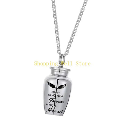 KX4B Pet Cremation Jewelry for Dog/Cats Ashes Memorial Lockets Urn Necklace Keepsakes