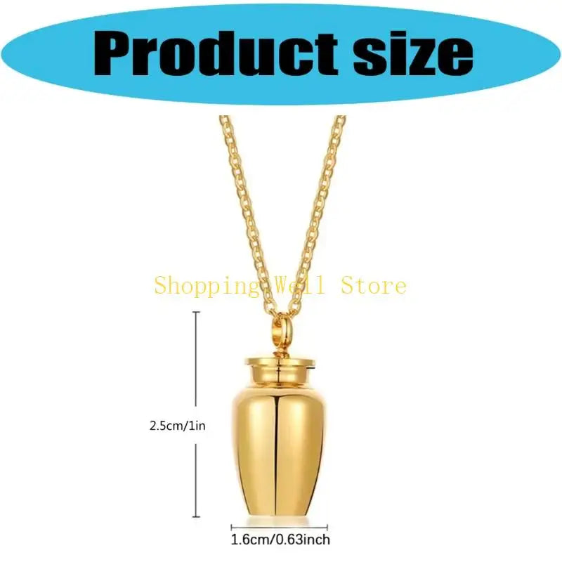 KX4B Pet Cremation Jewelry for Dog/Cats Ashes Memorial Lockets Urn Necklace Keepsakes