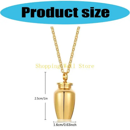 KX4B Pet Cremation Jewelry for Dog/Cats Ashes Memorial Lockets Urn Necklace Keepsakes