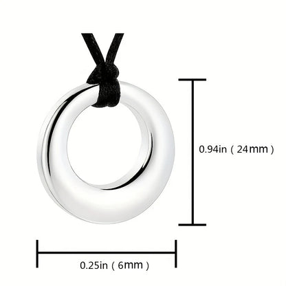 Urn Necklaces for Ashes Stainless Steel Memorial Urns Pendant Necklaces Circle of Life Eternity Cremation Ashes Jewelry