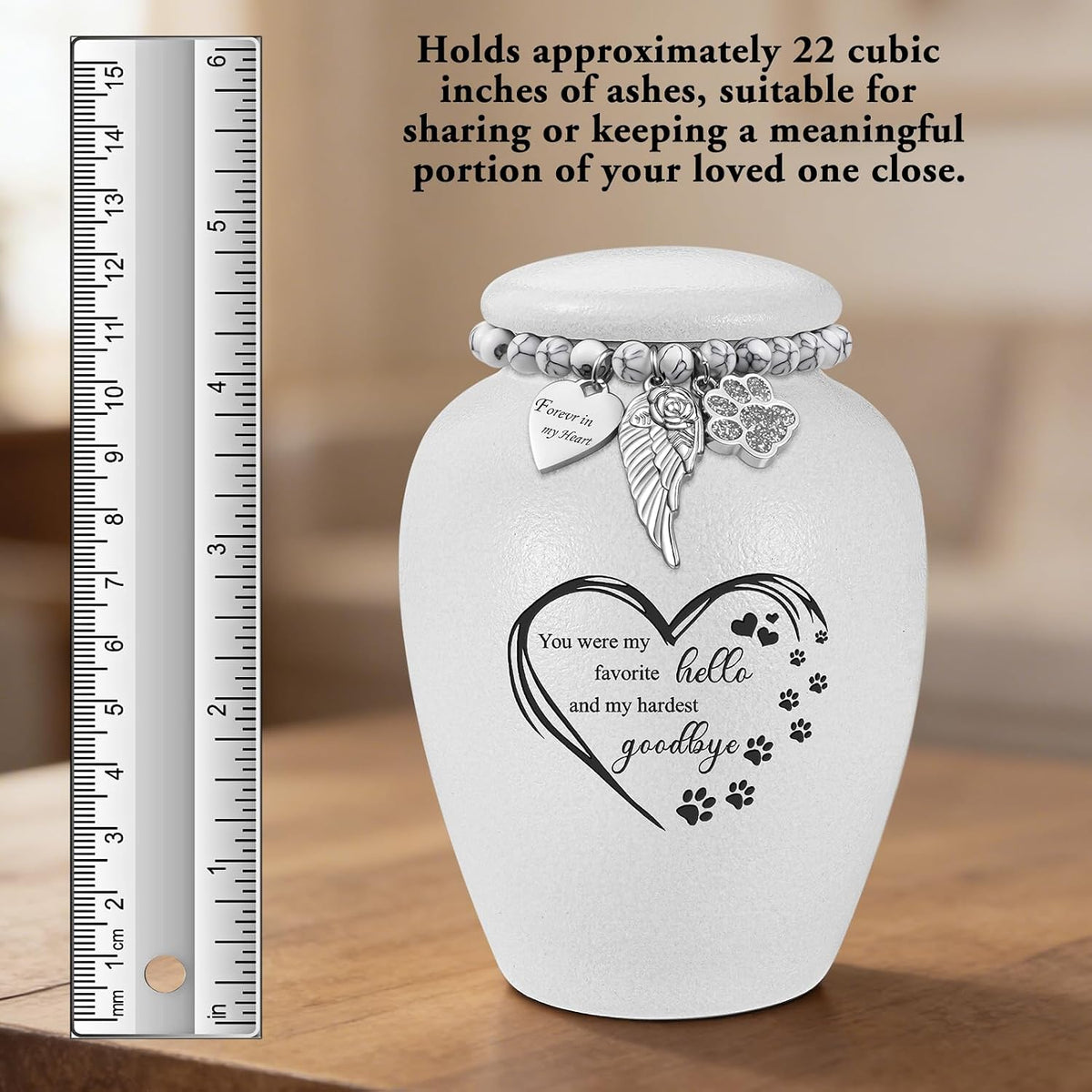 Pet Urn for Dogs Cats 4.8 Inch Small Urn for Pet Ashes Cremation Keepsake Urns Ceramic Mini Urns for Ashes Pet Memorial Sympathy Gifts for Loss of Pets Dog Urns Cat Urns