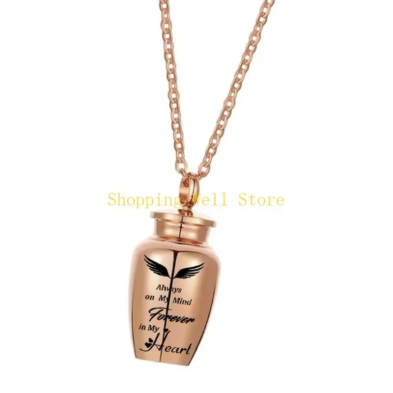 KX4B Pet Cremation Jewelry for Dog/Cats Ashes Memorial Lockets Urn Necklace Keepsakes
