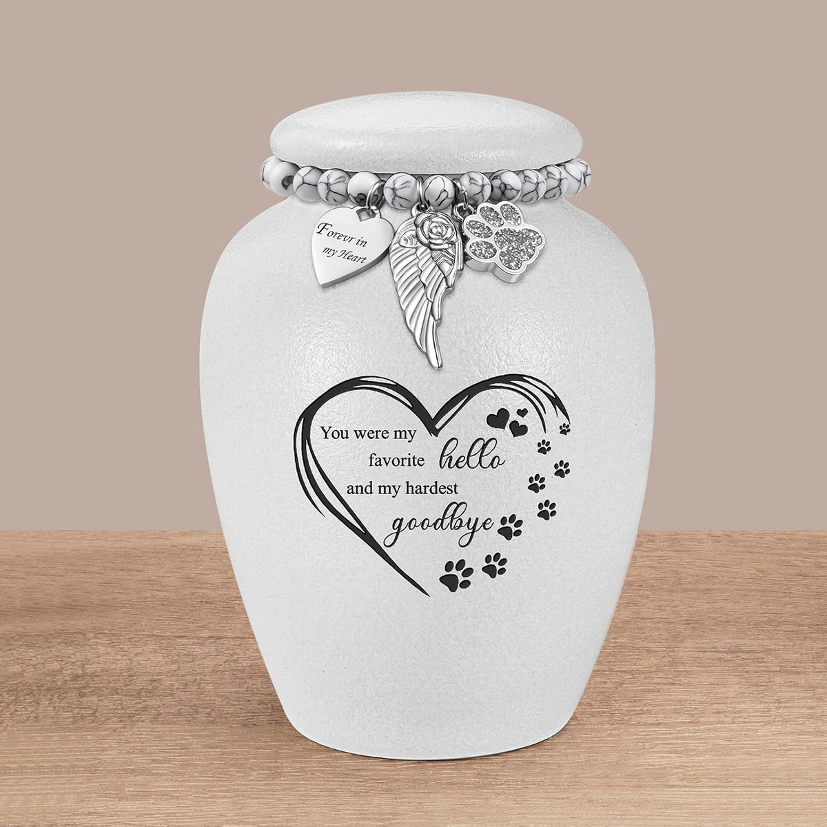 Pet Urn for Dogs Cats 4.8 Inch Small Urn for Pet Ashes Cremation Keepsake Urns Ceramic Mini Urns for Ashes Pet Memorial Sympathy Gifts for Loss of Pets Dog Urns Cat Urns