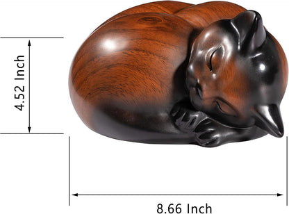 Pet Urns,Sleeping Resin Cremation Cat Urn, Cat Urns for Ashes, Small Animal Urn
