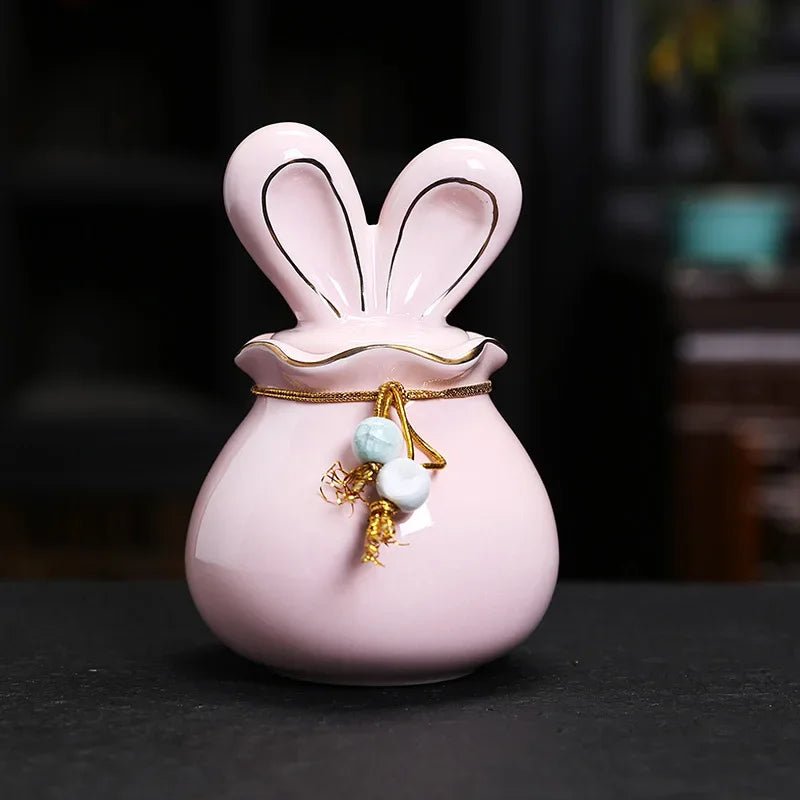 Ceramics Cremation Pet Urn for Ashes, Mini Pet Memorial Urn for Cat Ashes, Animal Funeral Urn, Human Rabbits Pet Products