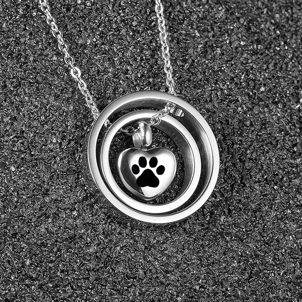 Heart Urn Necklace for Ashes Stainless Steel Cremation Necklace with Heart Waterproof Ashes Necklace Memorial Keepsake
