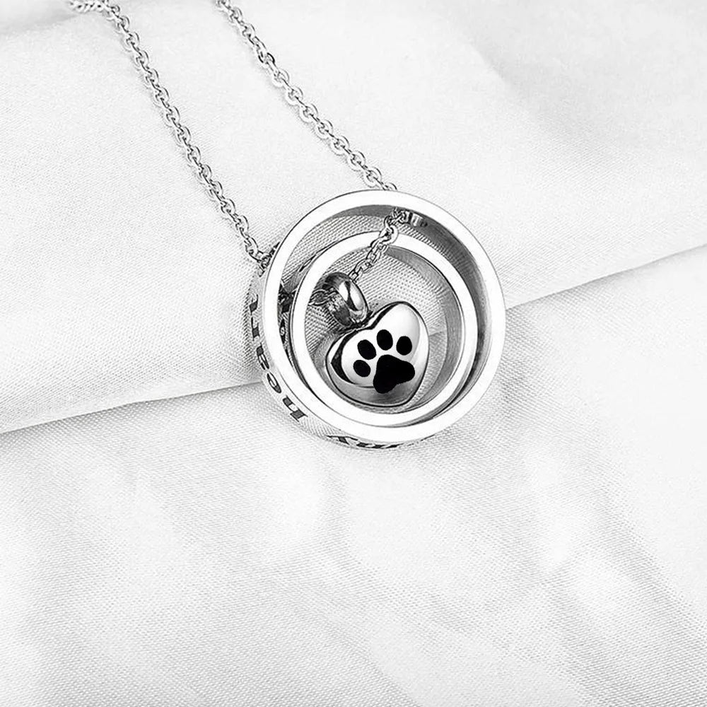 Heart Urn Necklace for Ashes Stainless Steel Cremation Necklace with Heart Waterproof Ashes Necklace Memorial Keepsake