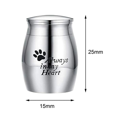 500ML Pet Cremation Memorial Urn Retain Memories Burial Keepsake for Funeral Box Pet Cremation Urn Kittens Puppy Keepsake