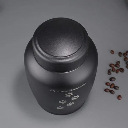 Metal Pet Urns for Dogs Cat Ashes Urn Puppy Cremation Box for Living Room Dog Funeral Container Memorial Funerary Supplies