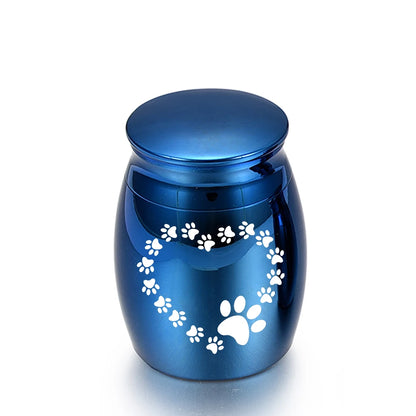 30X40Mm Heart-Shaped Dog Paw Print Cremation Ashes Urn Exquisite Keepsake Ashes Jar Mini Pet Urn Commemorative Pet Big Dog/Puppy