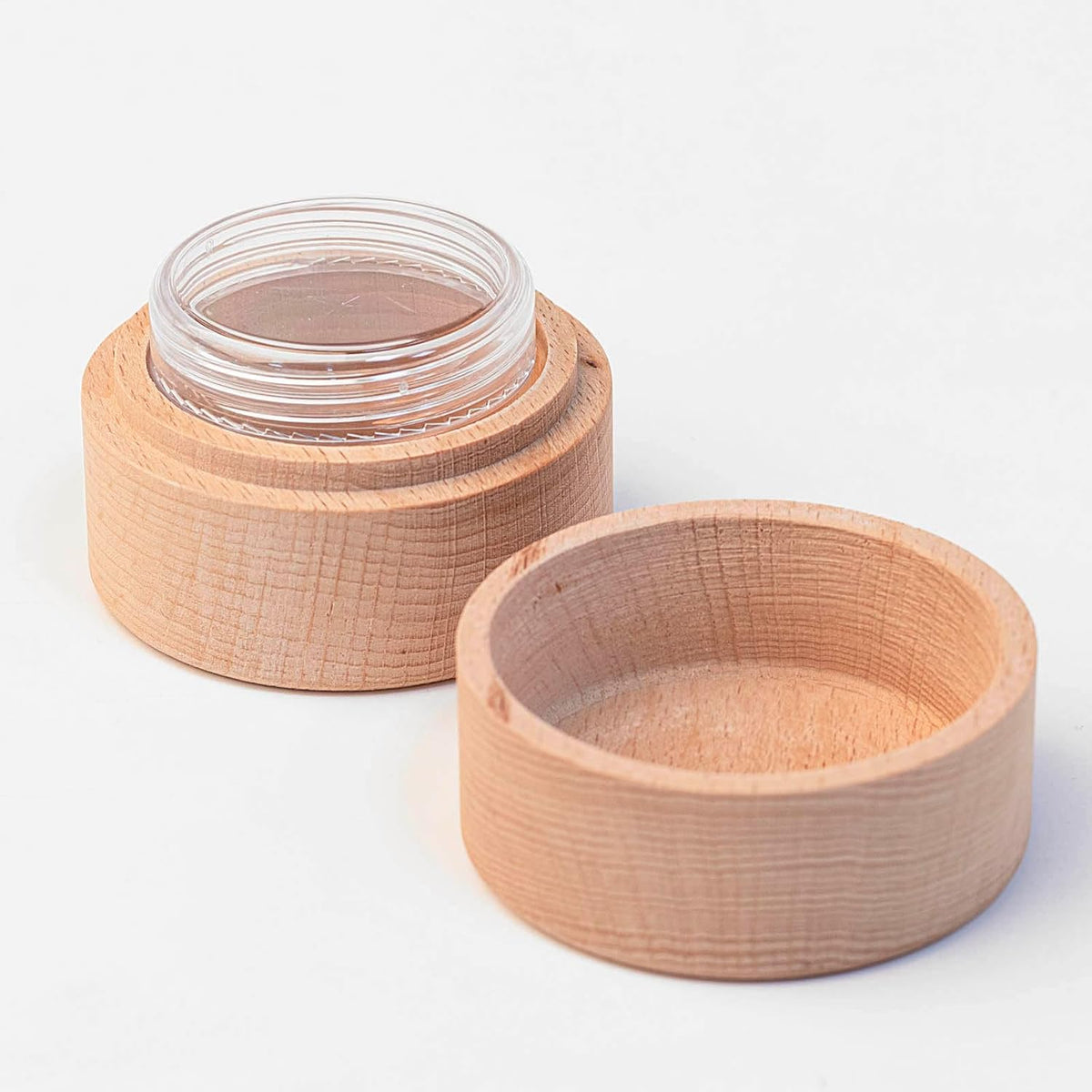 Pet Urns for Dog or Cat Ashes - with Transparent Acrylic Box - Mini Urns for Pet Ashes, Wooden Pet Cremation Urns, Pet Memorial Keepsake Cat or Dog Memory Box(Heart Shape)
