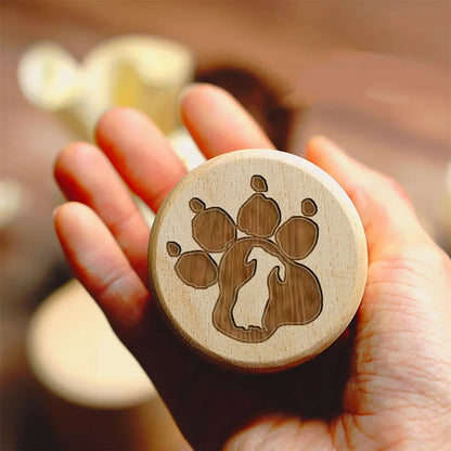 Dog Printed Wooden Carved Dog Fur Hair Memorial Box save Teeth Pet Teeth Storage Box Lost Pet Urn Memorial Gift for Dog Lovers