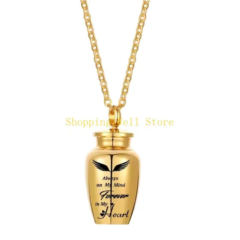 KX4B Pet Cremation Jewelry for Dog/Cats Ashes Memorial Lockets Urn Necklace Keepsakes