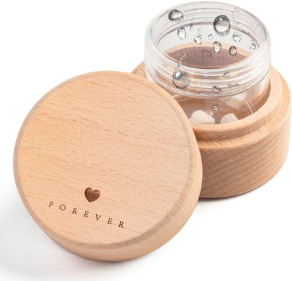 Pet Urns for Dog or Cat Ashes - with Transparent Acrylic Box - Mini Urns for Pet Ashes, Wooden Pet Cremation Urns, Pet Memorial Keepsake Cat or Dog Memory Box(Heart Shape)