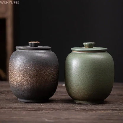 Unsealing - Gilded Iron Glazed Ceramic Urn for Ashes/Cremation Urns for Human Ashes /Cat Memorial/ Pet Urns for Human Ashes