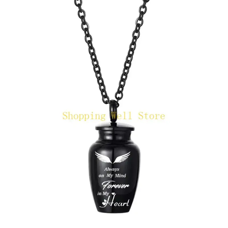 KX4B Pet Cremation Jewelry for Dog/Cats Ashes Memorial Lockets Urn Necklace Keepsakes