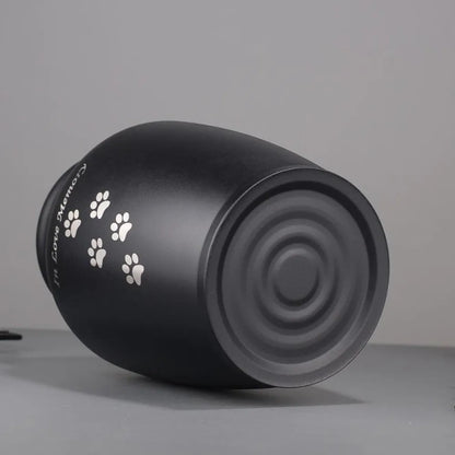Moisture-Proof Stainless Steel Pet Urn Sealed Metal Funeral Memorial Ash Holder Waterproof Pet Cremation Box Funeral Supplies