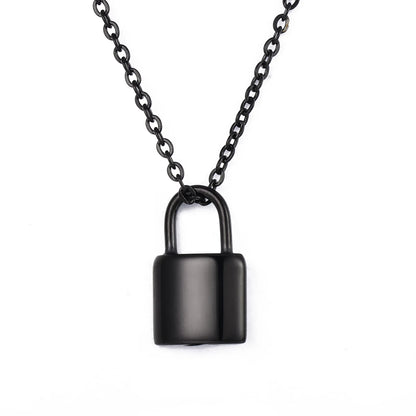 New Style Stainless Steel Mini Padlock Cremation Pendant Jewelry for Ashes Urn Pendant Necklace Lock Memorial Jewelry
