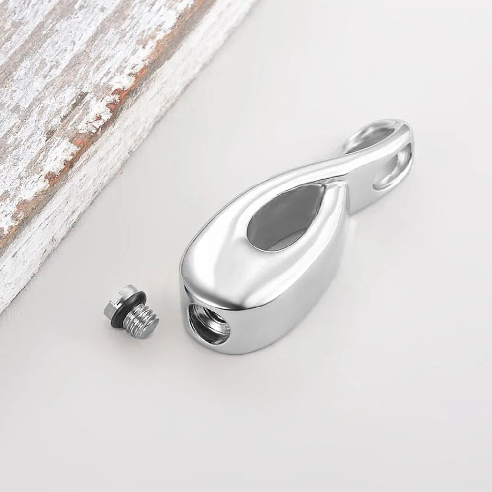 Infinity Memorial Stainless Steel Necklace for Human/Pet Urn Ashes Love Cremation Pendant Jewelry