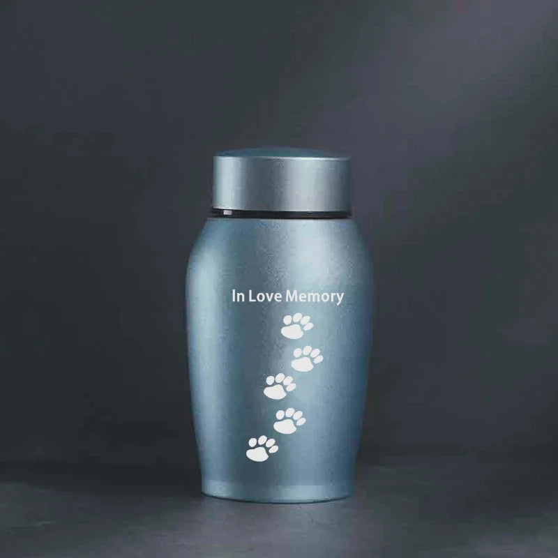 Multi-Colored Stainless Steel Dog Urns Dog Cat Bird Mouse Cremation Ashes Urn Sealed Funeral for Dogs Pet Souvenir Jar 2022 New