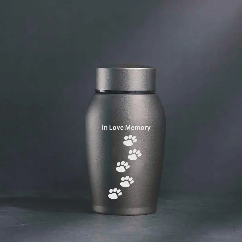 Multi-Colored Stainless Steel Dog Urns Dog Cat Bird Mouse Cremation Ashes Urn Sealed Funeral for Dogs Pet Souvenir Jar 2022 New