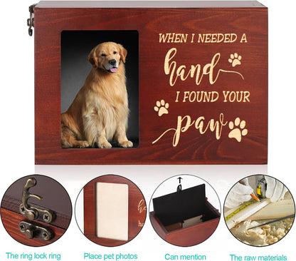 Pet Memorial Urns for Dogs or Cats Ashes with Photo Frame