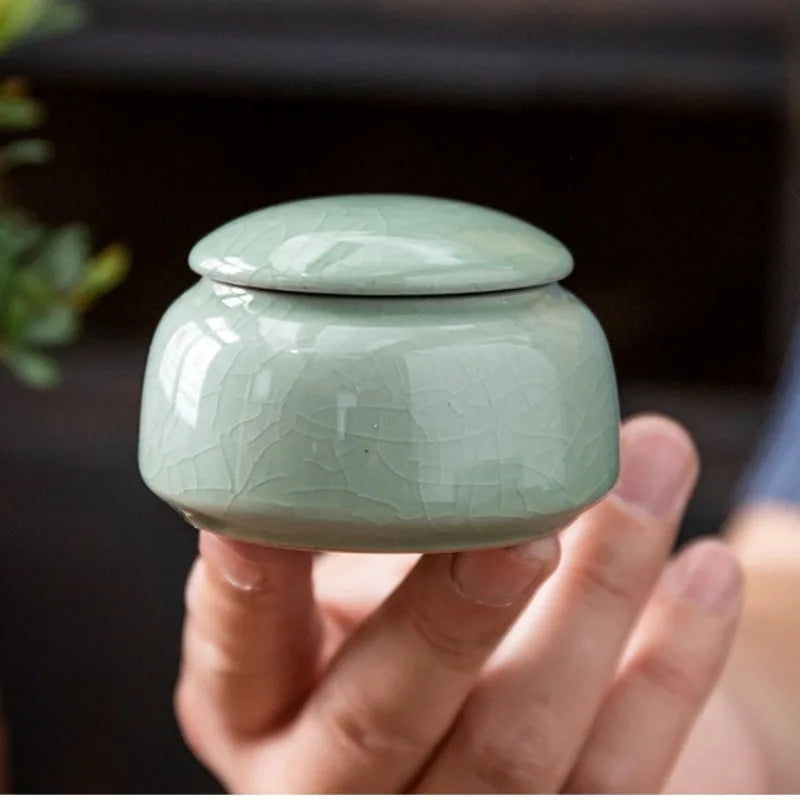 Mini Ceramics Pet Urn Cremation Commemorative Coffin Pet Urn Memorial Funeral Ashes Box of Deceased Dog Keepsake Pet Supplies