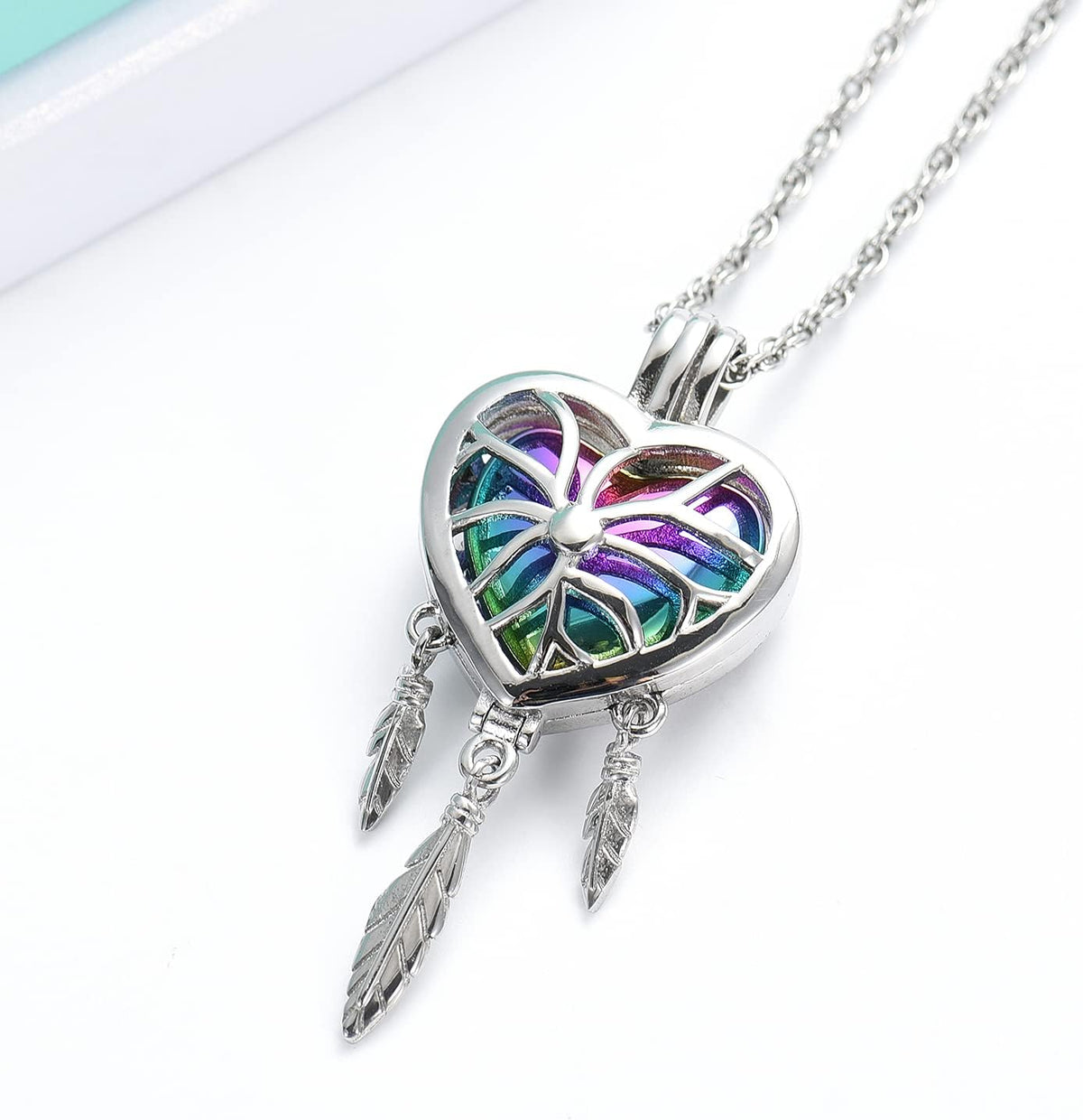 Dream Catcher Urn Necklace for Ashes