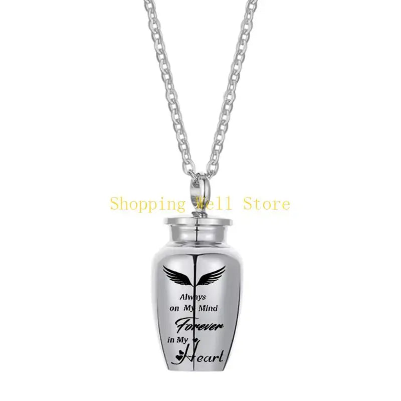 KX4B Pet Cremation Jewelry for Dog/Cats Ashes Memorial Lockets Urn Necklace Keepsakes