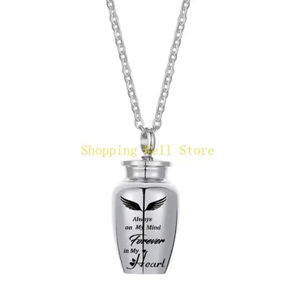 KX4B Pet Cremation Jewelry for Dog/Cats Ashes Memorial Lockets Urn Necklace Keepsakes