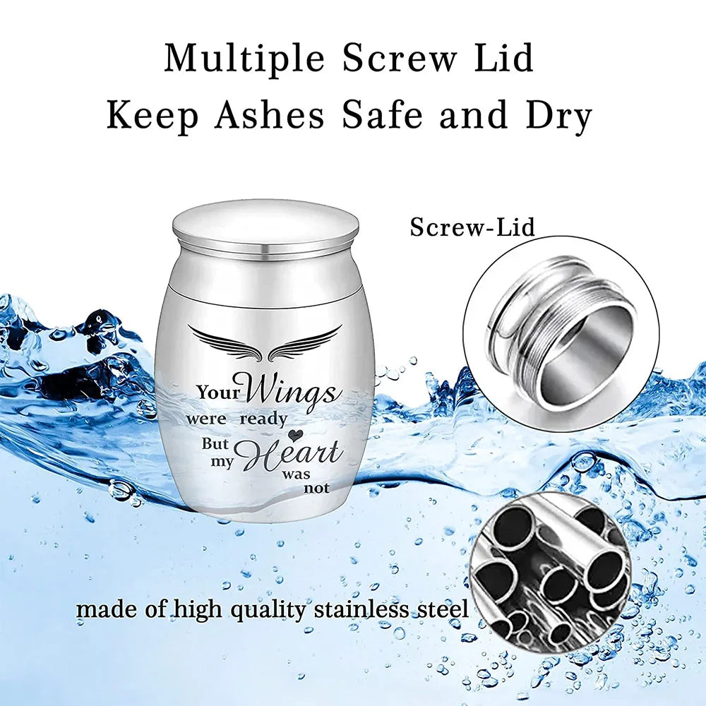 Small Keepsake Urn for Ashes 1.57 Inches Mini Cremation Urn for Pet Ashes Tiny Pet Paw Keepsake Urn Mini Urn for Cat Ashes Holde