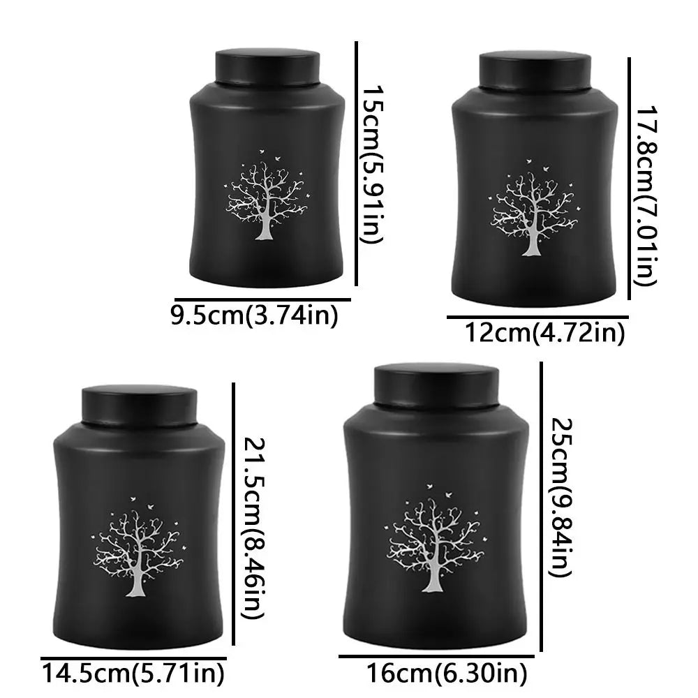Stainless Steel Pet Ashes Storage Box Moisture Proof with Lid Pet Urn-Funeral Holder Dust-Proof Sealed Dog Cat Cremation Urns