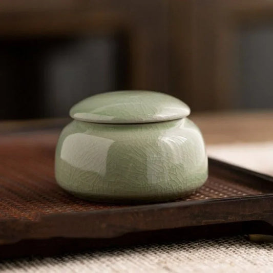 Mini Ceramics Pet Urn Cremation Commemorative Coffin Pet Urn Memorial Funeral Ashes Box of Deceased Dog Keepsake Pet Supplies