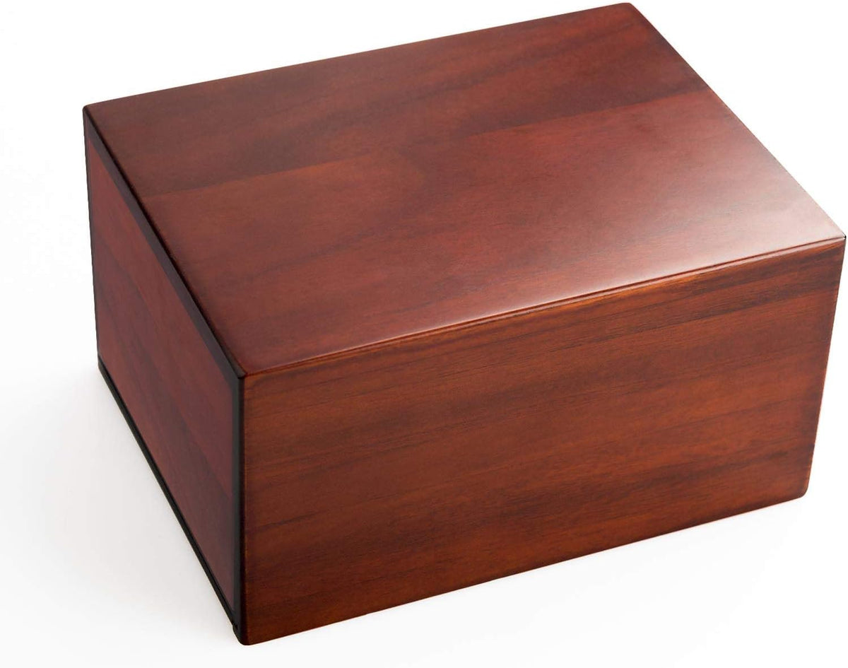PCS Cremation Urns for Ashes, Pet Memorial Funeral Urns Box,Wooden Decorative Urn for Dog Cat,Cremation Keepsake Burial Ash Box - L (8.5 X 6.5 X 4.5'')