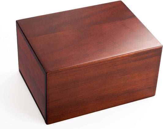 PCS Cremation Urns for Ashes, Pet Memorial Funeral Urns Box,Wooden Decorative Urn for Dog Cat,Cremation Keepsake Burial Ash Box - L (8.5 X 6.5 X 4.5'')
