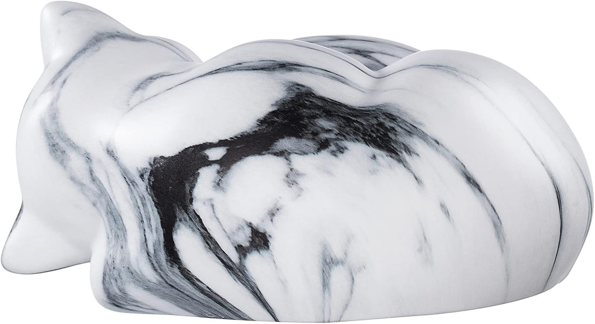 Pet Urns,Sleeping Resin Cremation Cat Urn, Cat Urns for Ashes, Small Animal Urn （White）…