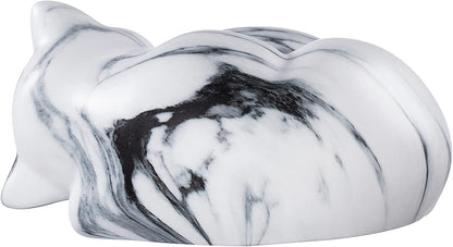 Pet Urns,Sleeping Resin Cremation Cat Urn, Cat Urns for Ashes, Small Animal Urn （White）…