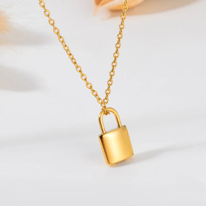 New Style Stainless Steel Mini Padlock Cremation Pendant Jewelry for Ashes Urn Pendant Necklace Lock Memorial Jewelry