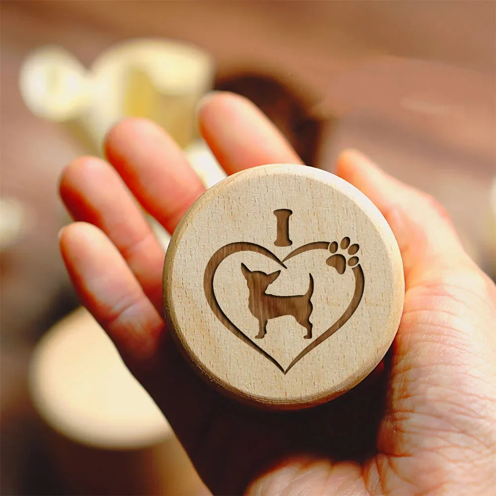 Dog Printed Wooden Carved Dog Fur Hair Memorial Box save Teeth Pet Teeth Storage Box Lost Pet Urn Memorial Gift for Dog Lovers
