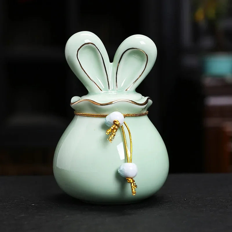 Ceramics Cremation Pet Urn for Ashes, Mini Pet Memorial Urn for Cat Ashes, Animal Funeral Urn, Human Rabbits Pet Products