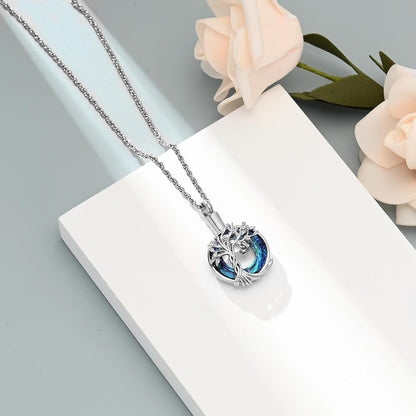 Tree of Life Cremation Urn Ashes Necklace for Women Men