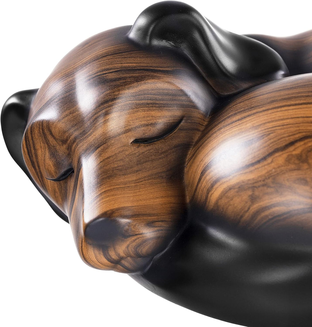 Pet Urns,Sleeping Resin Cremation Dog Urn, Dog Urns for Ashes, Small Animal Urn(Brown)…