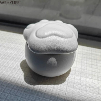 Cute Cat Paw Shape Cremation Urns Funeral Keepsake Pet Dog Cat Cremation Urn Birds Ashes Casket Pets Memorials with Lid