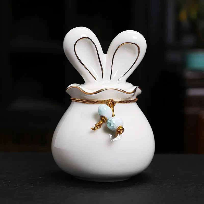 Ceramics Cremation Pet Urn for Ashes, Mini Pet Memorial Urn for Cat Ashes, Animal Funeral Urn, Human Rabbits Pet Products