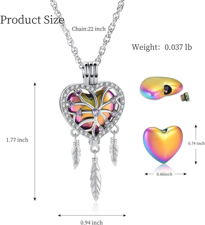 Dream Catcher Urn Necklace for Ashes