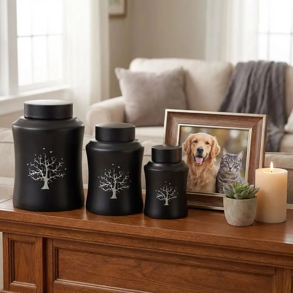 Stainless Steel Pet Ashes Storage Box Moisture Proof with Lid Pet Urn-Funeral Holder Dust-Proof Sealed Dog Cat Cremation Urns