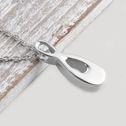 Infinity Memorial Stainless Steel Necklace for Human/Pet Urn Ashes Love Cremation Pendant Jewelry