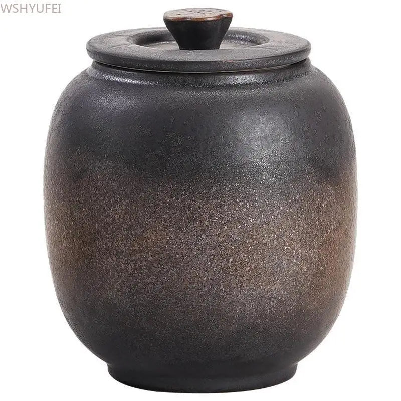 Unsealing - Gilded Iron Glazed Ceramic Urn for Ashes/Cremation Urns for Human Ashes /Cat Memorial/ Pet Urns for Human Ashes